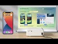 How to connect Auking V30 projector to iPhone iOS via Wifi