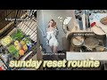 6AM PRODUCTIVE SUNDAY RESET ROUTINE/VLOG |organizing, meal prep, groceries