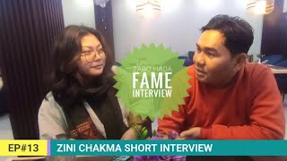 ZINI CHAKMA INTERVIEW|ZARO HADA|REBENG FAME ACTRESS AND SINGER IN CHAKMA \u0026 KAUBRU MUSIC VIDEOS