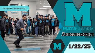 Maya Strong Announcements 1.22.25