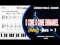 O Come O Come Emmanuel [Alto] | Christmas Choir Tutorial