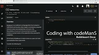 Codewars 7 kyu Bubblesort Once JavaScript