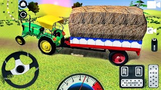 !! Real Tractor Trolley Farming Simulation Game !! Swaraj Tractor For Loading  !! Anu Cartoon TV !!