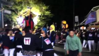 2013年 吉原祭・本祭（24）【夜】 田井組の四つ太鼓や屋台 ー1