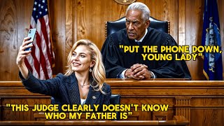 Ditzy Rich Girl Takes Selfies in Front of Black Judge – The Sentence She Receives Stuns Everyone