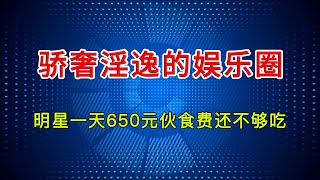 骄奢淫逸的娱乐圈，明星一天650元伙食费还不够吃