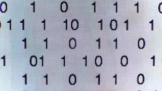 Time-Lapse Of Binary Code Stock Video