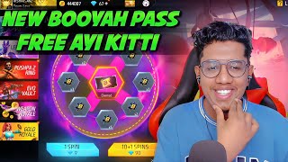 New Booyah Pass Free ആയി കിട്ടി 😱 Free Fire Malayalam #akshayakz