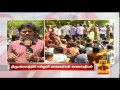 college students stages road blockade in thirumangalam madurai thanthi tv