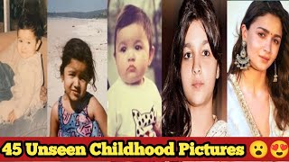 Alia Bhatt 45 Rare & Unseen Childhood Photos 😍| Cute Childhood Pictures of Alia Bhatt ❤| #aliabhatt