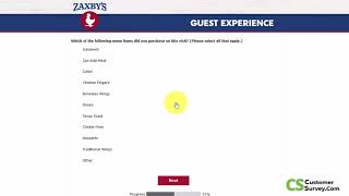 Zaxbyslistens.com - Zaxbys Guest Experience Survey | 2024
