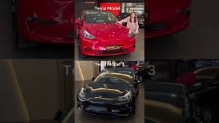 คันนี้ต่างจาก Model 3 ยังไงมาดูกัน! 🫢💖🚗  #evcar #evgirls #รีวิว #รถยนต์ไฟฟ้า #tesla