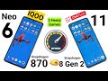 iQOO Neo 6 vs Oneplus 11 Speedtest 5 Heavy Games Shocking Results OMG 😱 🔥🔥🔥