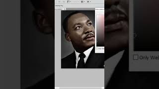 Martin Luther King Jr. in Color - Colorization Timelapse