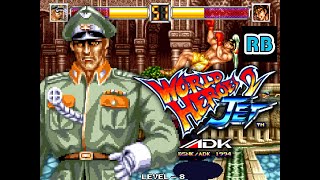 1994 [60fps] World Heroes 2 Jet (Asia) Brocken Hardest ALL