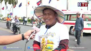 [WATCH] លោក ហឿង ពិសិដ្ឋ មកពីស្រុកសំរោងទង ខេត្តកំពង់ស្ពឺ ស្ញប់ស្ញែងពីការរៀបចំព្រះរាជពិធីបុណ្យអុំទូក