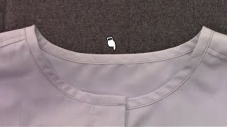 How to sew a band collar on a shirt