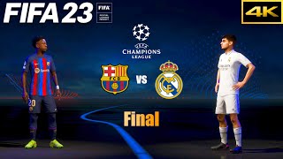 FIFA 23 | BARCELONA vs. REAL MADRID | Ft. Vinicius, Pedri | UCL Final | El Clásico | PS5 4K