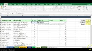 Excel Video : HLOOKUP Function
