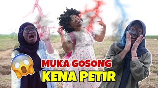 MUKA GOSONG KENA PETIR | CHIKAKU CHANNEL