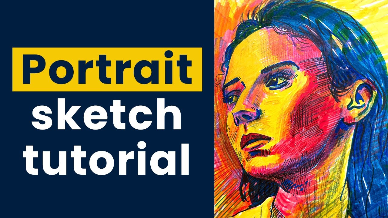 Real Time Step By Step Portrait Sketch Tutorial Youtube