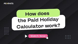 Paid Holiday Calculator for Employees in the Czech Republic