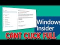 Windows insider Program - Cant click to send Full Diagnostics (option not clickable)