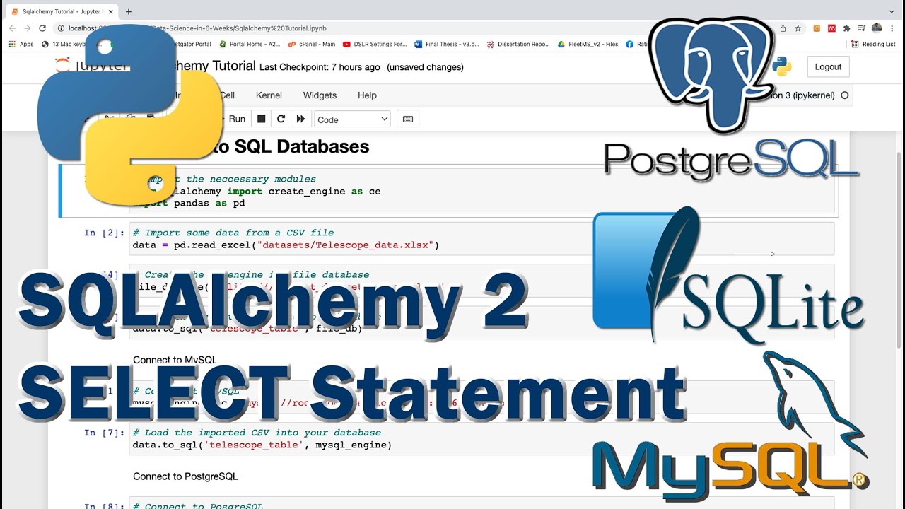 Sqlalchemy Tutorial 2 Select Statement Youtube