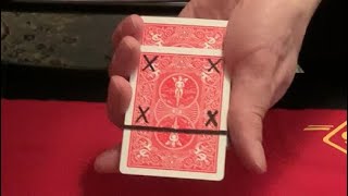 “4 X Matrix” Card trick -                             (sleight of hand card magic trick teacher)