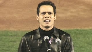 Marc Anthony sings The Star-Spangled Banner