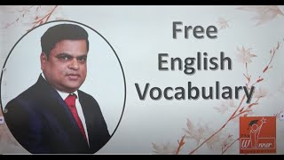 Free English Vocabulary Part - 2 - By Balasaheb Shinde Sir