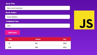 Your Personal Bookshelf: Building a Book List Project with HTML, CSS, and JavaScript | #huxnwebdev