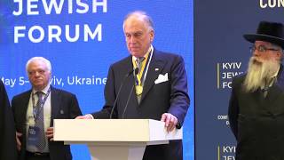 WJC President Ronald S. Lauder receives Sheptytsky Medal