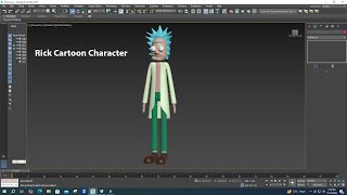 Rick Cartoon Character Modeling Tutorial.