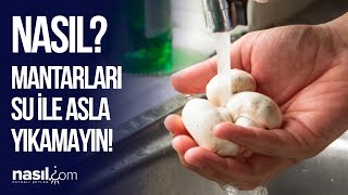 MANTARLARI SU İLE YIKIYORSANIZ HATA YAPIYORSUNUZ! EN DOĞRU ŞEKİLDE  MANTAR NASIL TEMİZLENİR? #mantar