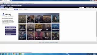 Overview of Library Homepage