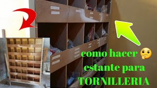 como HACER estante Para Tornilleria para negocio 😎 en MDF how to make a hardware shelf🤔