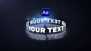 How to Animate 3D Rotating Text in After Effects (No Plugins)
