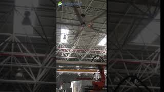 Dawang industrial HVLS ceiling fans for SAIC Datong