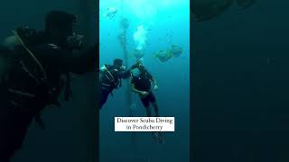 Get adventure crazy! Scuba dive with ur friends in #pondicherry this year. Conta