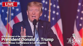 LIVE REPLAY: President Trump Holds Press Conference in Los Angeles - 9/13/24