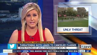 Threatening Note Leads To Canceled Classes At Unlv