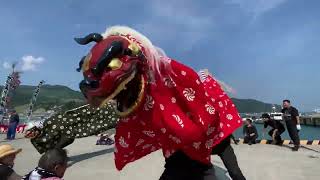 【おながわみなと祭り】海上獅子舞！　宮城県女川町