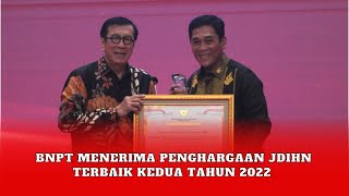 BNPT RI Raih Penghargaan JDIHN Award 2022 dari Kemenkumham RI