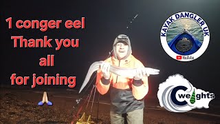 KayakDanglerUK is live Sea Fishing On The SouthCoast UK 🛶🎣🇬🇧 1 conger eel