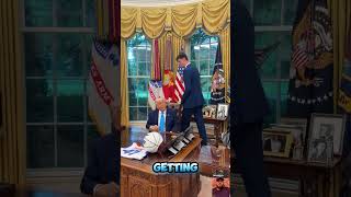 H "And you are a beautiful looking guy!"President Trump meets Olivier Rioux, 7-foot-9Florida Gators