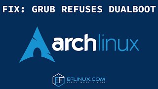 Fix: Grub Refuses Dualboot