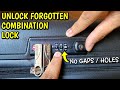 How To Unlock Forgotten Combination Lock Password | Open TSA 007 Suitcase Luggage Bag Password Lock