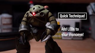 Add LEDs to your Gunpla in 15 minutes! | Quick Technique