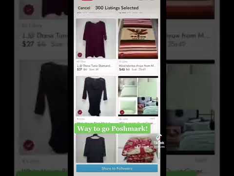 Share your Poshmark closet in bulk! No need for sharing service #poshmark #poshmarkreseller #tips